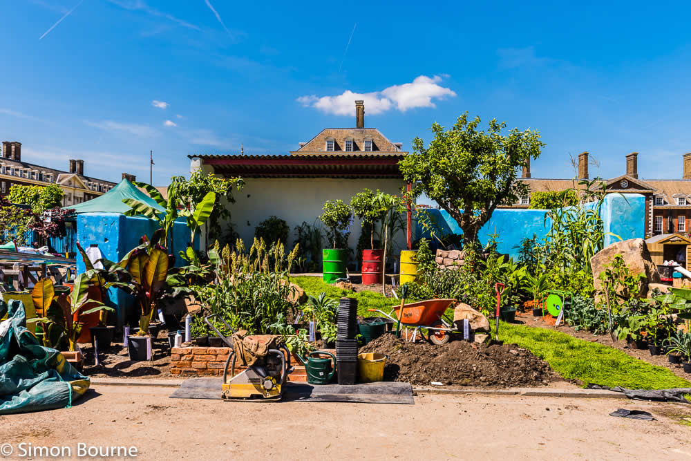 RHS Garden Chelsea Flower Show 2019 — CAMFED Garden 01 Chelsea Build Day 11 London 2019 small
