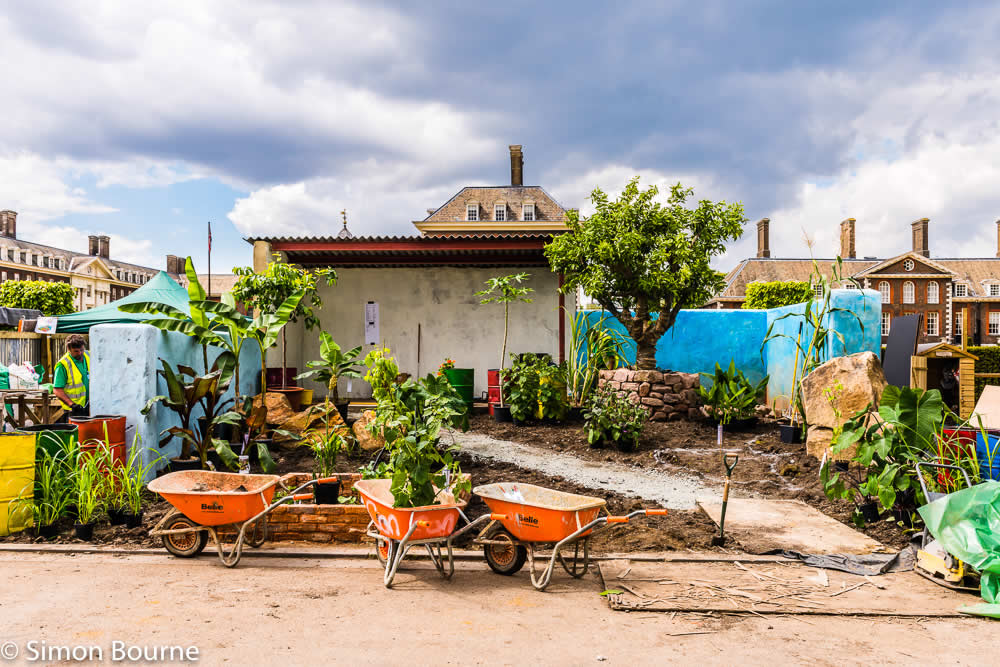RHS Garden Chelsea Flower Show 2019 — CAMFED Garden 02 Chelsea Build Day 9 London 2019 small