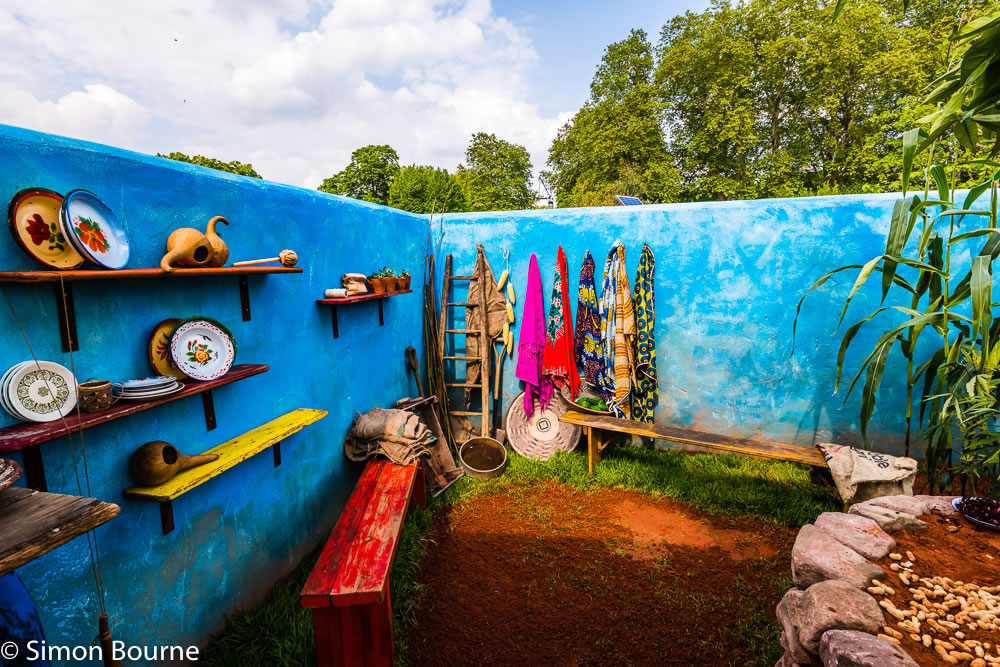 RHS Garden Chelsea Flower Show 2019 — garden design CAMFED Garden 02 Chelsea Final Build Day 16 London 2019 small jilayne rickards