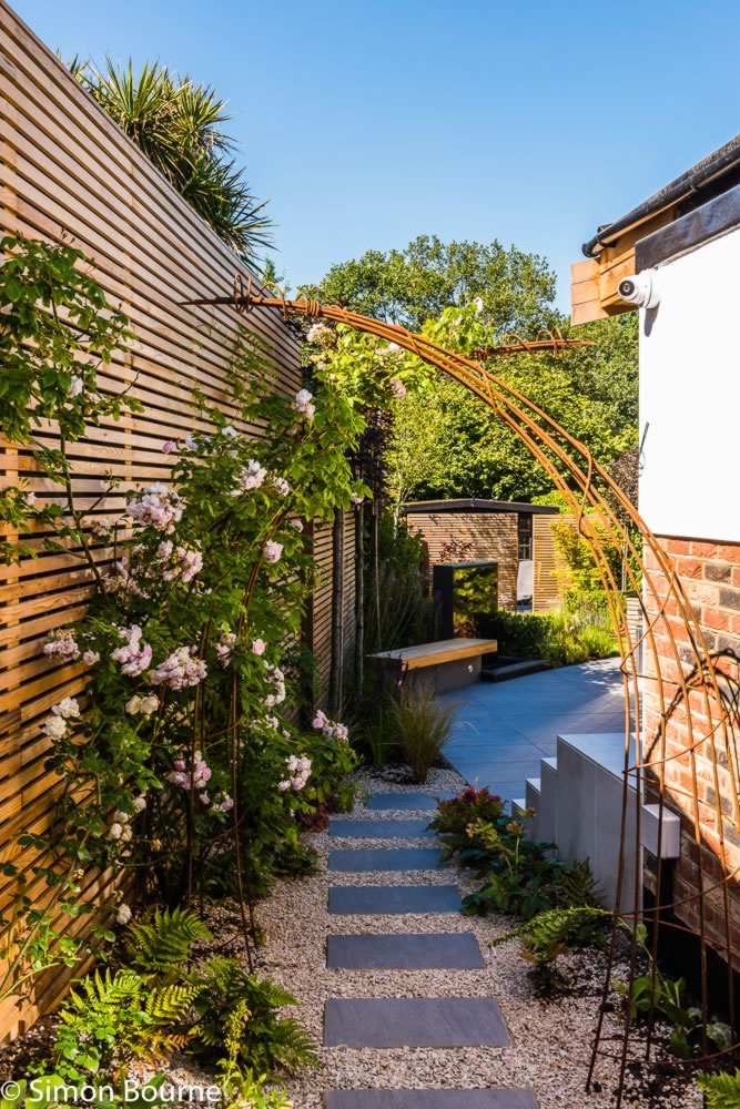 Contemporary Urban Garden — langton avenue 10 north london garden design 1200