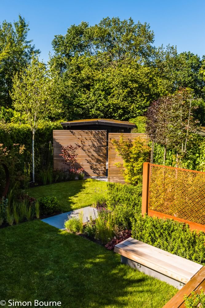 Contemporary Urban Garden — langton avenue 20 north london garden design 1200