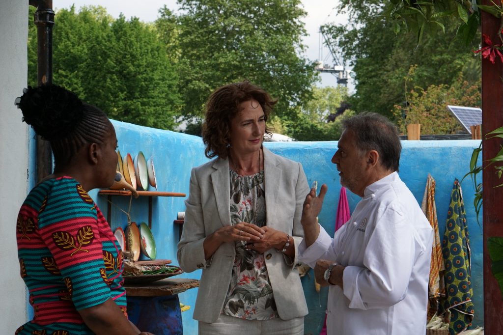 Jilayne Rickards and Raymond Blanc OBE