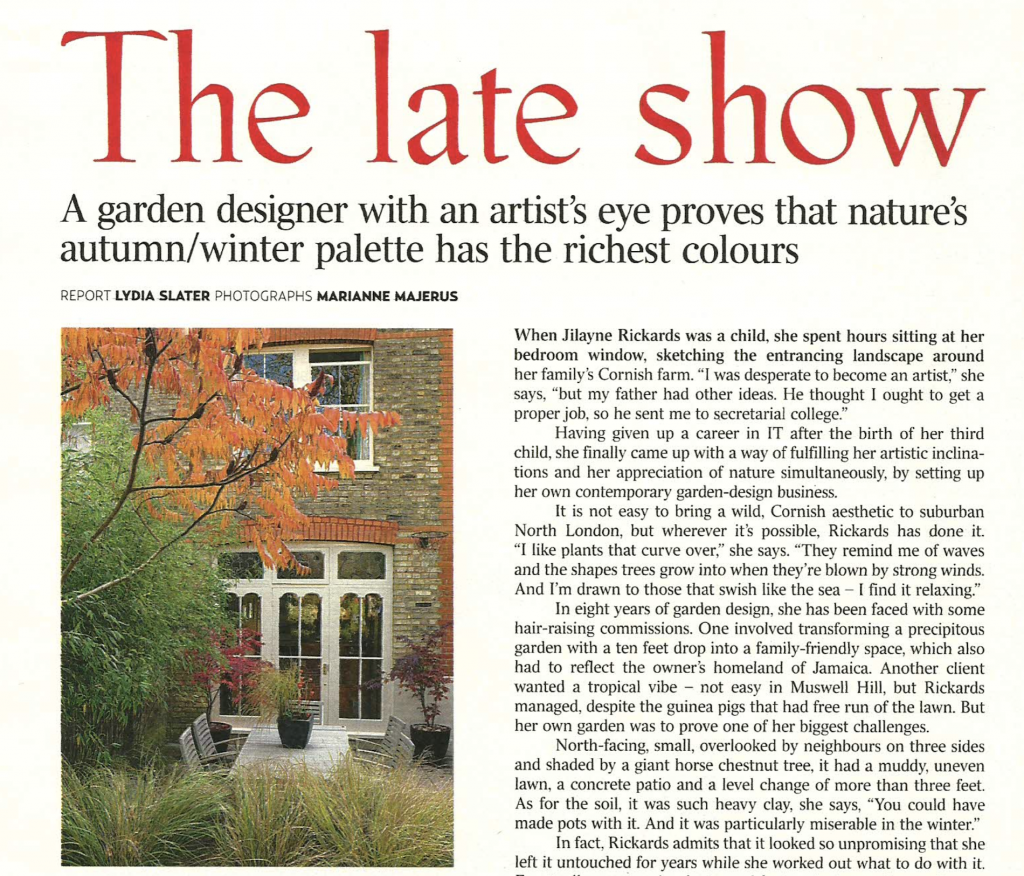 Jilayne Rickards Cornwall Garden Designer