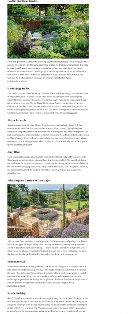 Jilayne Rickards Cornwall Garden Designer